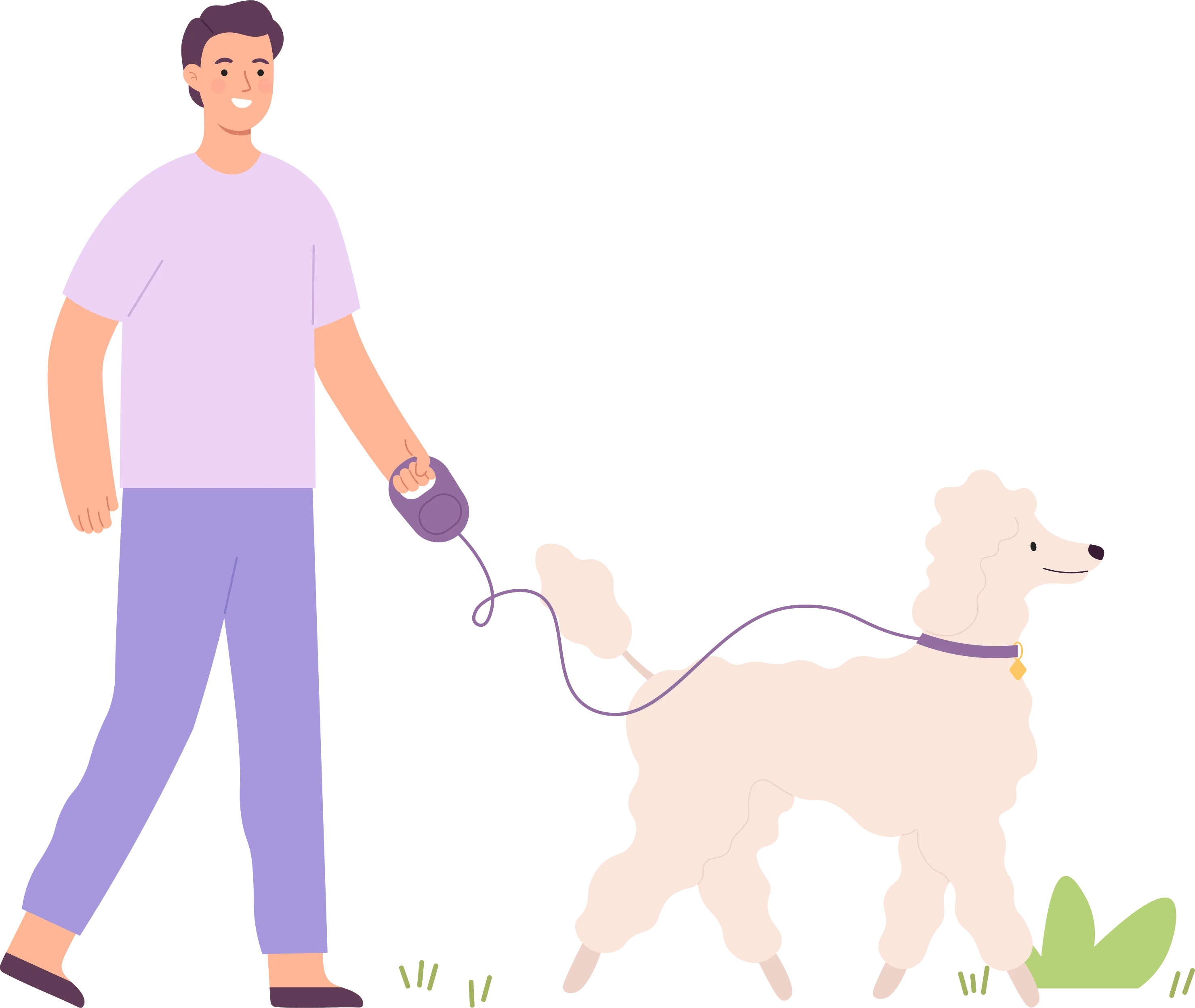 Gassi gehen mit Hund